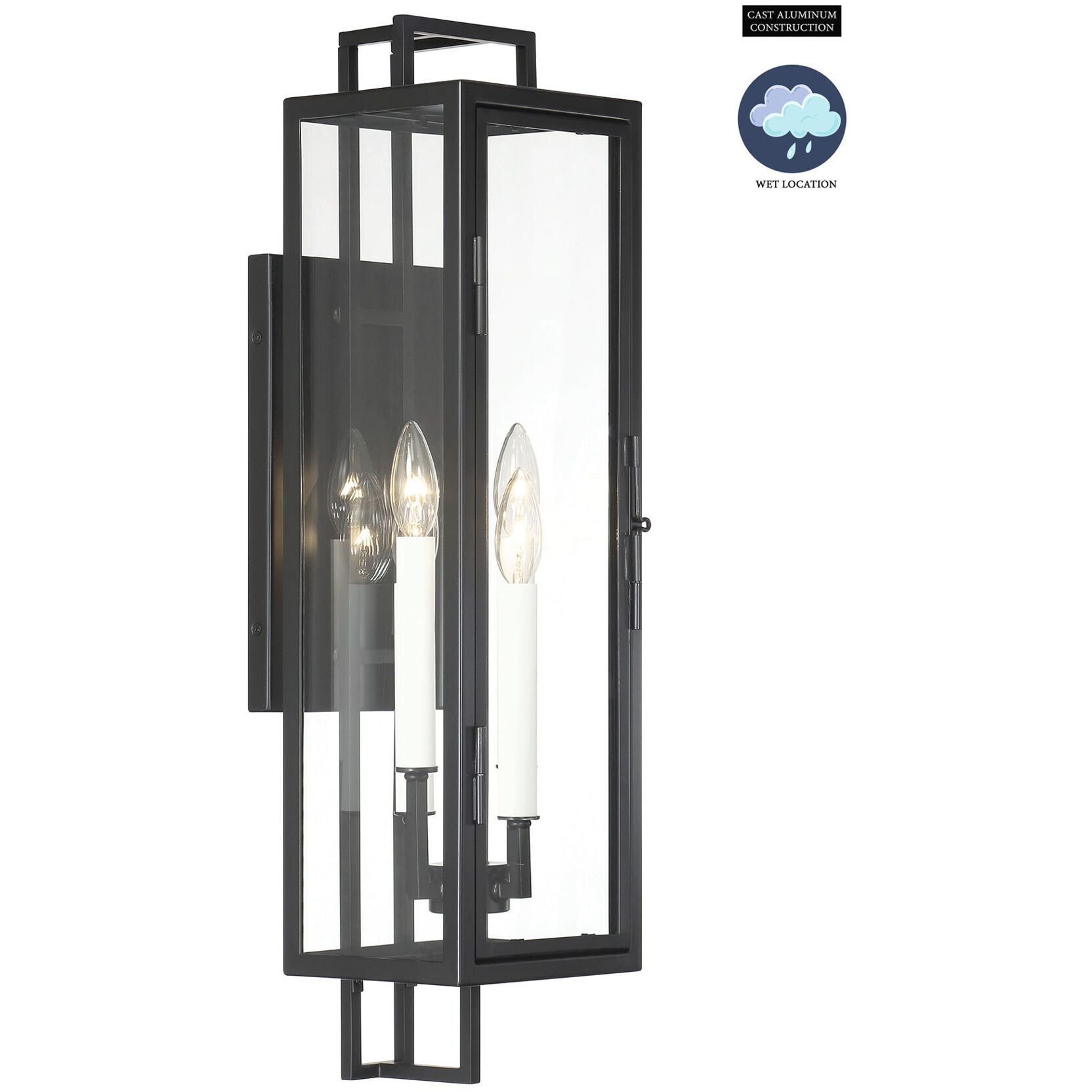 Knoll Road 4 Light 27.13 inch Coal Outdoor Wall Mount, Great Outdoors